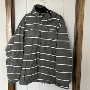 Foursquare men’s gray snowboard jacket size M
